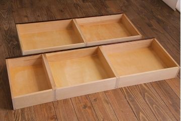 北海道民芸家具　高級感あふれるライティングビューロー(机、引き出し)(定価約34万円)