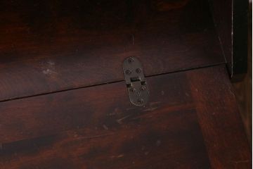 北海道民芸家具　高級感あふれるライティングビューロー(机、引き出し)(定価約34万円)