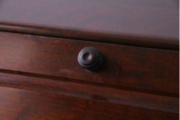 北海道民芸家具　高級感あふれるライティングビューロー(机、引き出し)(定価約34万円)