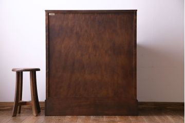 北海道民芸家具　高級感あふれるライティングビューロー(机、引き出し)(定価約34万円)