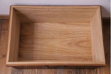 アンティーク雑貨　和製アンティーク　総桐材　渋い風合いが魅力の挟み箱(木箱、収納箱)