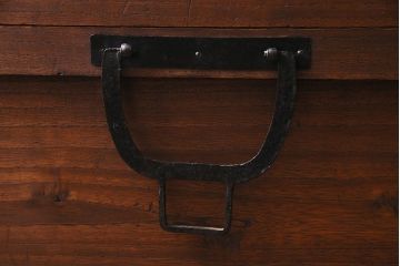 アンティーク雑貨　和製アンティーク　総桐材　渋い風合いが魅力の挟み箱(木箱、収納箱)