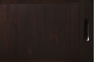 アンティーク家具　昭和初期　リメイク!　丸い錠前金具が目を惹く鉄脚付き箪笥ローボード(リビングボード、ローチェスト)