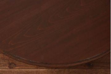アンティーク家具　和製アンティーク　ヒバ材製　きれいな木肌の特大円形ちゃぶ台(ローテーブル、センターテーブル)