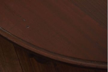 アンティーク家具　和製アンティーク　ヒバ材製　きれいな木肌の特大円形ちゃぶ台(ローテーブル、センターテーブル)