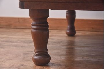 アンティーク家具　和製アンティーク　ヒバ材製　きれいな木肌の特大円形ちゃぶ台(ローテーブル、センターテーブル)
