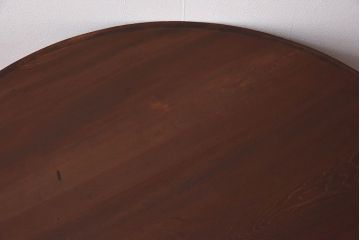 アンティーク家具　和製アンティーク　ヒバ材製　きれいな木肌の特大円形ちゃぶ台(ローテーブル、センターテーブル)