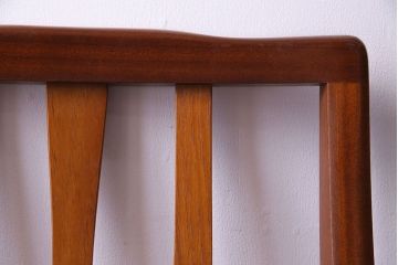 北欧ビンテージ家具　チーク材　背もたれのデザインが美しいダイニングチェア(ワークチェア、椅子)(1)