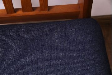 北欧ビンテージ家具　チーク材　背もたれのデザインが美しいダイニングチェア(ワークチェア、椅子)(1)