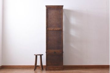 【F様ご成約品】中古美品　北海道民芸家具　#154　三方ガラス飾り棚(ガラスケース、コレクションラック、収納棚)(定価約25万円)