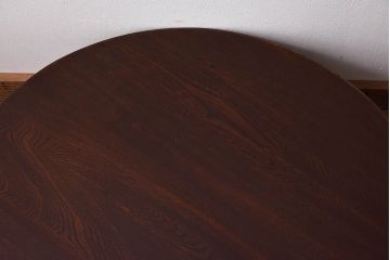 レトロ家具　昭和レトロ　栓材　和テイストの演出にぴったりの丸ちゃぶ台(ローテーブル、センターテーブル、座卓)
