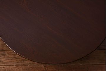 レトロ家具　昭和レトロ　栓材　和テイストの演出にぴったりの丸ちゃぶ台(ローテーブル、センターテーブル、座卓)