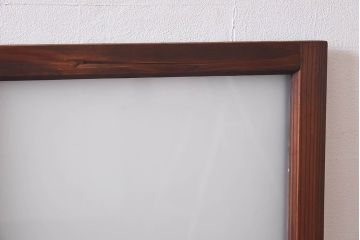 昭和レトロ　色ガラス入り　モダンな雰囲気が魅力のガラス戸2枚セット(窓、引き戸)