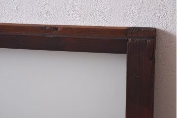 昭和レトロ　色ガラス入り　モダンな雰囲気が魅力のガラス戸2枚セット(窓、引き戸)