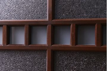 昭和レトロ　ダイヤガラスが懐かしい雰囲気を高めるフィックス窓(FIX、はめ殺し戸、ガラス戸、明り取り)