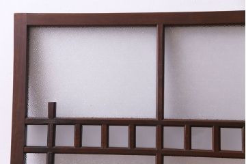 昭和レトロ　ダイヤガラスが懐かしい雰囲気を高めるフィックス窓(FIX、はめ殺し戸、ガラス戸、明り取り)