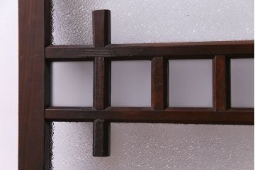 昭和レトロ　ダイヤガラスが懐かしい雰囲気を高めるフィックス窓(FIX、はめ殺し戸、ガラス戸、明り取り)