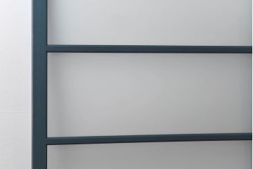 ペイント家具　すりガラス入り　木味の楽しめるシンプルなガラス戸2枚セット(引き戸)