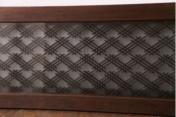 幾何学的なデザインが魅力の割菱組子欄間(ガラス欄間、はめ殺し戸)(2)