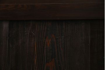 和製アンティーク　ラフジュ工房オリジナルガラス入り　和モダンの雰囲気を引き立てるガラス帯戸(板戸、引き戸、建具)2枚組
