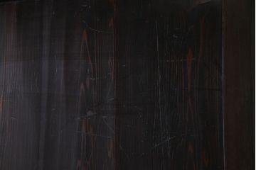 和製アンティーク　ラフジュ工房オリジナルガラス入り　和モダンの雰囲気を引き立てるガラス帯戸(板戸、引き戸、建具)2枚組