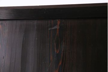 和製アンティーク　ラフジュ工房オリジナルガラス入り　和モダンの雰囲気を引き立てるガラス帯戸(板戸、引き戸、建具)2枚組