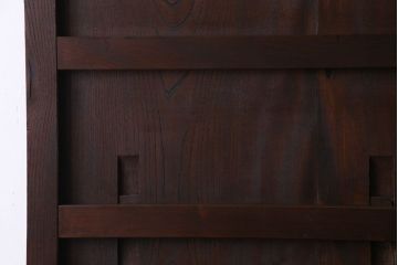 和製アンティーク　希少品!　総ケヤキ材　和の趣を味わえる小さな蔵戸(引き戸、建具、玄関戸)