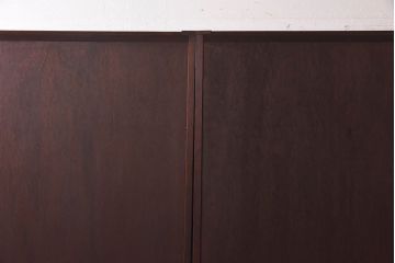 【I様ご成約分】和製アンティーク　激レア品!　ヒノキ材　アールデコ様式の幾何学図形が魅力的な板戸(引き戸、建具)4枚組