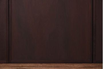 【I様ご成約分】和製アンティーク　激レア品!　ヒノキ材　アールデコ様式の幾何学図形が魅力的な板戸(引き戸、建具)4枚組