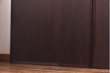 【I様ご成約分】和製アンティーク　激レア品!　ヒノキ材　アールデコ様式の幾何学図形が魅力的な板戸(引き戸、建具)4枚組