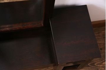 中古　松本民芸家具　M型一面鏡 I　　シンプルなデザインのドレッサー(鏡台)(定価約17万円)(1)