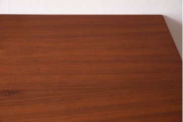 ヴィンテージ家具　北欧ビンテージ　Kai Kristiansen(カイ クリスチャンセン)　両面収納!　温もり溢れるチーク材製パートナーデスク(ワークデスク、在宅ワーク、在宅用、オフィスデスク、両袖机)