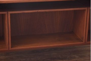 ヴィンテージ家具　北欧ビンテージ　Kai Kristiansen(カイ クリスチャンセン)　両面収納!　温もり溢れるチーク材製パートナーデスク(ワークデスク、在宅ワーク、在宅用、オフィスデスク、両袖机)