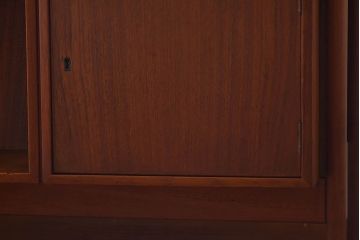 ヴィンテージ家具　北欧ビンテージ　Kai Kristiansen(カイ クリスチャンセン)　両面収納!　温もり溢れるチーク材製パートナーデスク(ワークデスク、在宅ワーク、在宅用、オフィスデスク、両袖机)