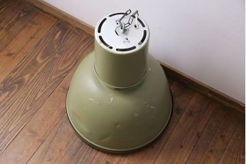 イギリスビンテージ　インダストリアルな特大ファクトリーライト(工業用照明、天井照明)(1)