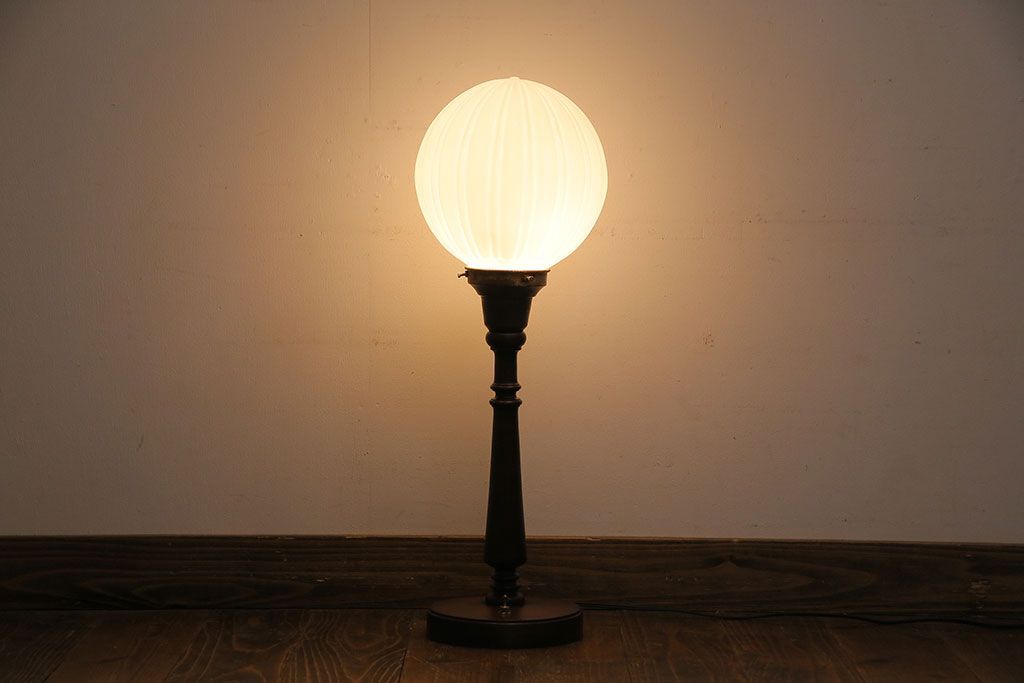 大正ランプスタンド　逸品　希少 アンティーク 大正ランプスタンド 逸品