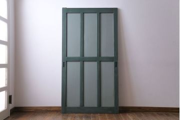 ビンテージ　レトロでお洒落なペイントドア(引き戸、扉)