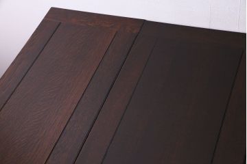 アンティーク家具　イギリスアンティーク　太めのツイストレッグが存在感を放つエクステンションテーブル(ダイニングテーブル、ドローリーフテーブル)