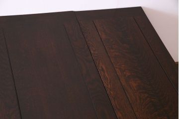 アンティーク家具　イギリスアンティーク　太めのツイストレッグが存在感を放つエクステンションテーブル(ダイニングテーブル、ドローリーフテーブル)