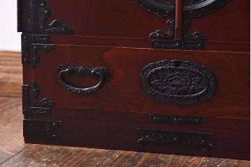 中古　門間箪笥店(門間屋)　仙台箪笥　参番　小箪笥(小引き出し)(定価約23万8千円)