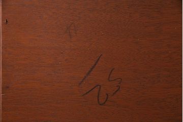 北欧ビンテージ家具　チーク材　ユニークな形が目を惹く両袖デスク(ワークデスク、在宅ワーク、在宅用、リビングボード)