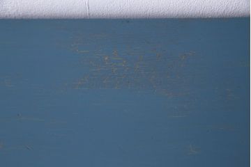 ペイント家具　モールガラス入り!作業台付きで使いやすい食器棚(戸棚、サイドボード、キッチンボード)