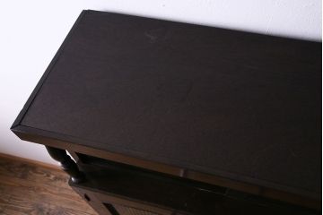 レトロ家具　昭和期　レトロで上品な雰囲気が漂う大型キャビネット(本箱、本棚、収納棚)