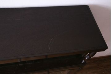 レトロ家具　昭和期　レトロで上品な雰囲気が漂う大型キャビネット(本箱、本棚、収納棚)