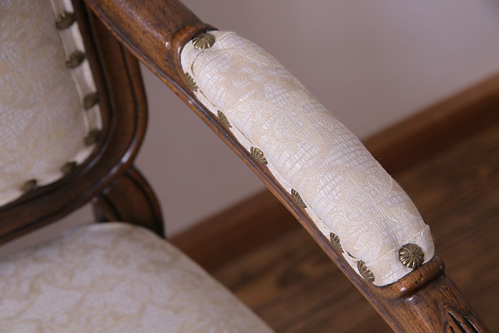 中古　DREXEL HERITAGE(ドレクセルヘリテイジ)　old continent(オールドコンチネント)　アームチェア(ダイニングチェア、イス)(定価約33万円)(1)