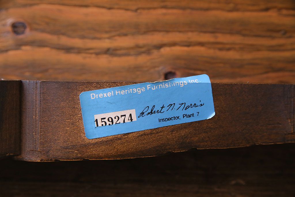 中古　DREXEL HERITAGE(ドレクセルヘリテイジ)　old continent(オールドコンチネント)　アームチェア(ダイニングチェア、イス)(定価約33万円)(1)