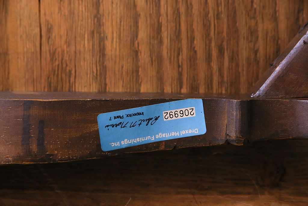 中古　DREXEL HERITAGE(ドレクセルヘリテイジ)　old continent(オールドコンチネント)　アームチェア(ダイニングチェア、イス)(定価約33万円)(2)