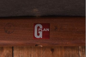 ヴィンテージ家具　北欧ビンテージ　G-PLAN(ジープラン)　Fresco(フレスコ)　グレンチェックのサーキュラーチェア(ダイニングチェア、椅子)(1)