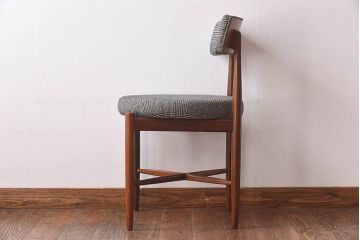 ヴィンテージ家具　北欧ビンテージ　G-PLAN(ジープラン)　Fresco(フレスコ)　グレンチェックのサーキュラーチェア(ダイニングチェア、椅子)(2)