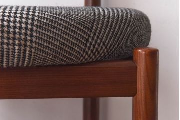 ヴィンテージ家具　北欧ビンテージ　G-PLAN(ジープラン)　Fresco(フレスコ)　グレンチェックのサーキュラーチェア(ダイニングチェア、椅子)(2)